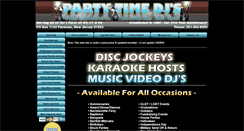 Desktop Screenshot of partytimedjs.net