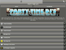 Tablet Screenshot of partytimedjs.net